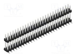 Connector: pin strips; pin header; male; PIN: 52; 2mm; SMT; 2x26