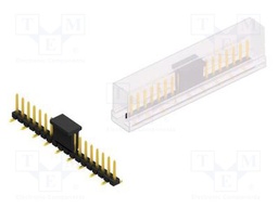 Connector: pin strips; pin header; male; PIN: 18; 2.54mm; SMT; 1x18