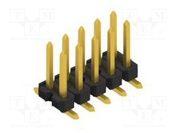 Connector: pin strips; pin header; male; PIN: 10; 2.54mm; SMT; 2x5