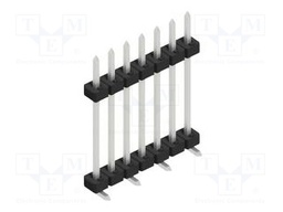 Connector: pin strips; pin header; male; PIN: 7; 2mm; SMT; 1x7; 100V