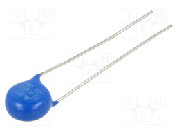 TVS Varistor, 460 V, 615 V, B722 Series, 1.24 kV, Disc 7mm, Metal Oxide Varistor (MOV)