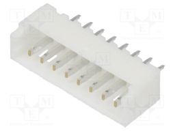 Socket; wire-board; male; 1.25mm; PIN: 8; THT; 125V; 1A; tinned