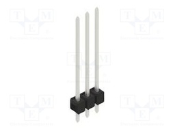 Connector: pin strips; pin header; male; PIN: 3; 2.54mm; THT; 1x3