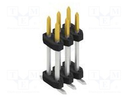 Connector: pin strips; pin header; male; PIN: 6; 2mm; SMT; 2x3; 100V