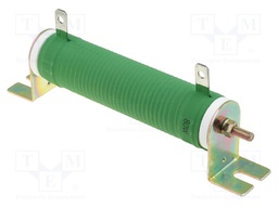 Resistor: wire-wound; 10Ω; 80W; ±5%; Ø28x121mm; 200ppm/°C