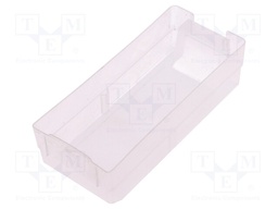 Container: drawer; 54x130x36mm; Drawer colour: transparent