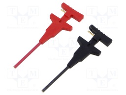 Probe tip; black,red; Features: 0,5mm clip; 2pcs.