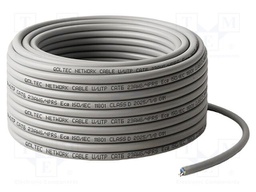 Wire; U/UTP; 4x2x23AWG; 6; wire; Cu; PVC; grey; 25m