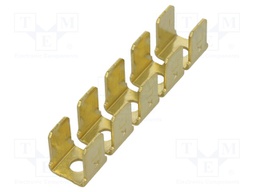 Terminal: flat; 6.4mm; 0.8mm; male; M3; 10x terminal,double; screw