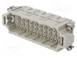Connector: HDC; contact insert; male; DEE; PIN: 46; 46+PE; size D24B