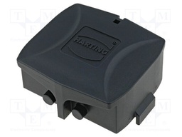 Protection cover; Han Eco Modular; size 6B; for double latch