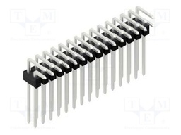 Connector: pin strips; pin header; male; PIN: 30; 2.54mm; THT; 2x15