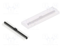 Connector: pin strips; pin header; male; PIN: 62; 2.54mm; SMT; 2x31