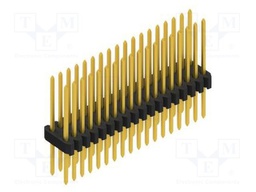 Connector: pin strips; pin header; male; PIN: 36; 1.27mm; THT; 2x18