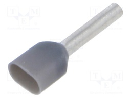 Tip: bootlace ferrule; insulated,double; copper; 0.75mm2; 10mm