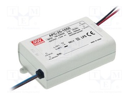 Power supply: switched-mode; LED; 25.2W; 9÷24VDC; 1050mA; IP42