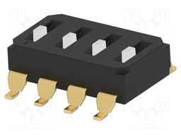 Switch: DIP-SWITCH; Poles number: 4; OFF-ON; 0.025A/24VDC; Pos: 2