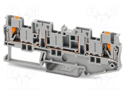 Splice terminal: rail; 400V; push-in; PA; L: 35.3mm; 0.14÷4mm2