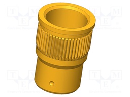 Test probe socket; Contact plating: gold-plated; push-in; KS-339