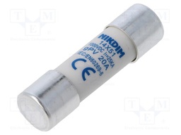 Fuse: fuse; gPV; 20A; 1kVDC; cylindrical; 14x51mm