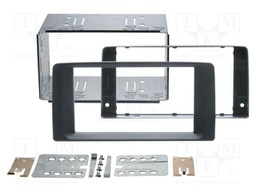 Radio frame; MAN; 2 DIN; black/rubber-touch