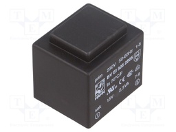 Transformer: encapsulated; 2.3VA; 230VAC; 15V; 153mA; Mounting: PCB