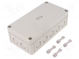 Enclosure: multipurpose; X: 94mm; Y: 180mm; Z: 57mm; TK PS; grey; IP66