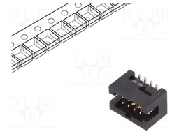 Socket; IDC; Minitek127; male; PIN: 8; vertical; 1.27mm; SMT; on PCBs