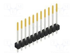 Connector: pin strips; pin header; male; PIN: 11; 2.54mm; THT; 1x11