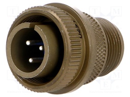 Connector: circular; Series: 97; plug; male; PIN: 3; silver plated