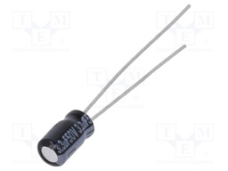 Electrolytic Capacitor, 3.3 µF, 50 V, KA Series, ± 20%, Radial Leaded, 1000 hours @ 85°C