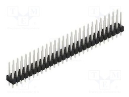 Connector: pin strips; pin header; male; PIN: 54; 2.54mm; THT; 2x27