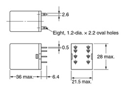 Relay: electromagnetic; DPDT; Ucoil: 48VAC; Icontacts max: 10A