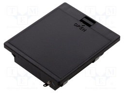 Holder; AA,R6; Batt.no: 3; black; with flap