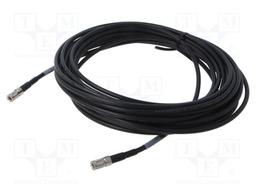 Cable; 9m; DIN plug,both sides; shielded; black; straight; 0÷40°C