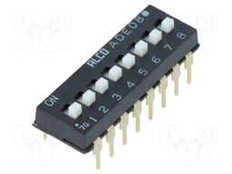 ADE08A04=8 POS DIP SWITCH