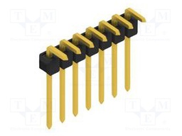 Connector: pin strips; pin header; male; PIN: 7; 2.54mm; THT; 1x7