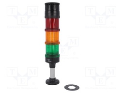 Signaller: signalling column; LED; red/orange/green; Usup: 24VDC