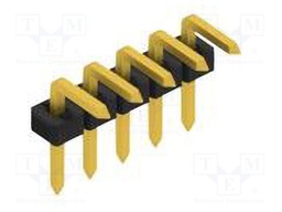 Connector: pin strips; pin header; male; PIN: 5; 2mm; THT; 1x5; 100V