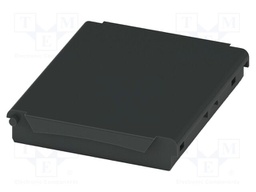 Cover; black; UL94V-0; BC 53,6; polycarbonate; snap-fastener