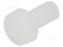 Screw; M5x10; 0.8; Head: cheese head; slotted; 1,3mm; polyamide