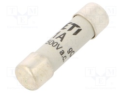 Fuse: fuse; gG; 1A; 500VAC; cylindrical; 10,3x38mm
