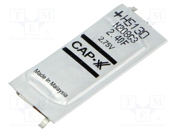 Supercapacitor; SMD; 2.4F; 2.75VDC; ±20%; 39x17x1.9mm; 30A; EDLC