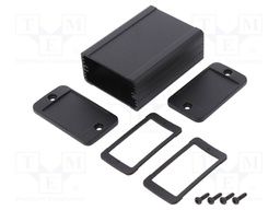 Enclosure: with panel; 1457; X: 59mm; Y: 80mm; Z: 30.9mm; aluminium