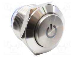 Switch: vandal resistant; Pos: 2; SPST-NO; 2A/36VDC; IP65; OFF-(ON)