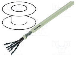 Wire; LiYCY-P; 20x2x1mm2; tinned copper braid; PVC; grey; 350V