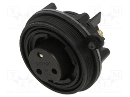 Connector: circular; socket; female; PIN: 3; 12A; 277V; IP68,IP69K