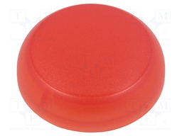 Lamp lens; 22mm; RMQ-Titan; Colour: red