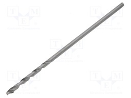 Drill bit; for metal; Ø: 0.6mm; HSS; Features: hardened