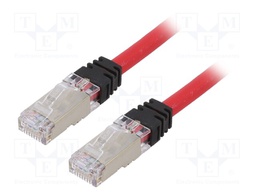 Patch cord; S/FTP,TX6A™ 10Gig; 6a; stranded; Cu; LSZH; red; Len: 2m